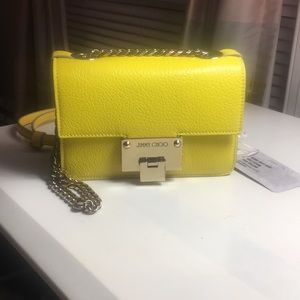 Jimmy choo Rebel Yellow chain crossbody